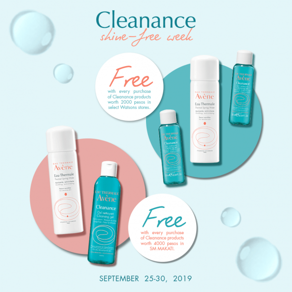 A Shine-Free Weekend at Avène Cleanance Sale + Cleanance Cleansing Gel First Impression