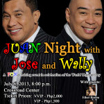 JUAN NIGHT with JOSE & WALLY: A FUNd Raising Event