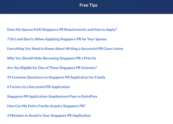Paul Immigrations Reviews: Singapore PR Application Processing