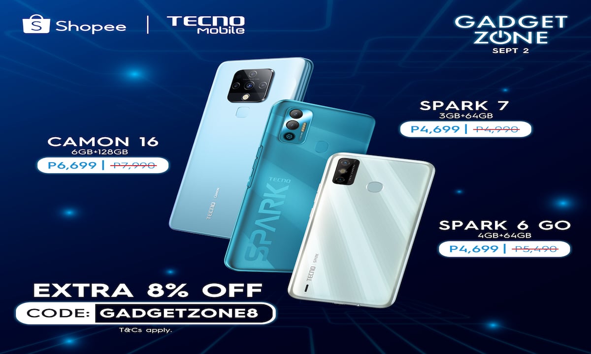 TECNO Mobile SALE in SHopee Ph