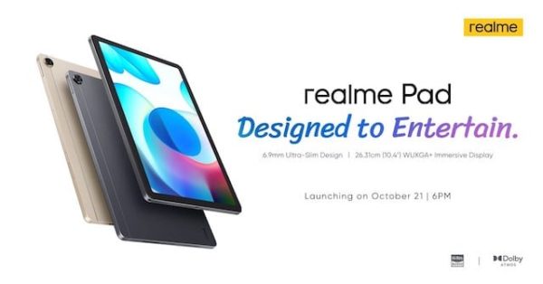 realme PH Set To Launch realme Pad And Other TechLife Products On October 21!