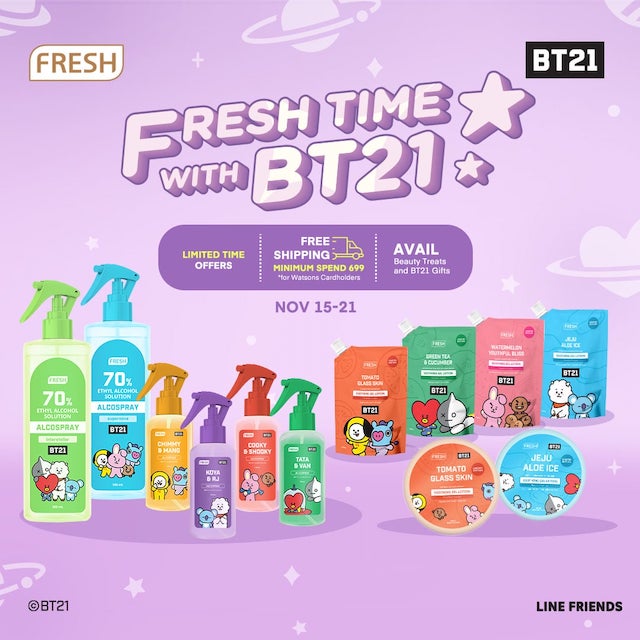 The Special Edition FRESH x BT21 Skin Care Products Are Finally Here!