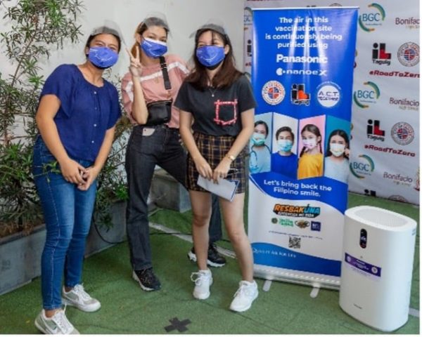Panasonic nanoeTM X Technology Provides Clean and Fresh Air at Taguig City’s Main Vaccination Site