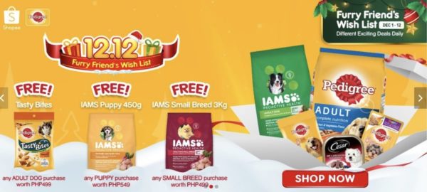 Make your Furry Friend's Wish List Come True this Christmas at Shopee 12.12 Big Christmas Sale!