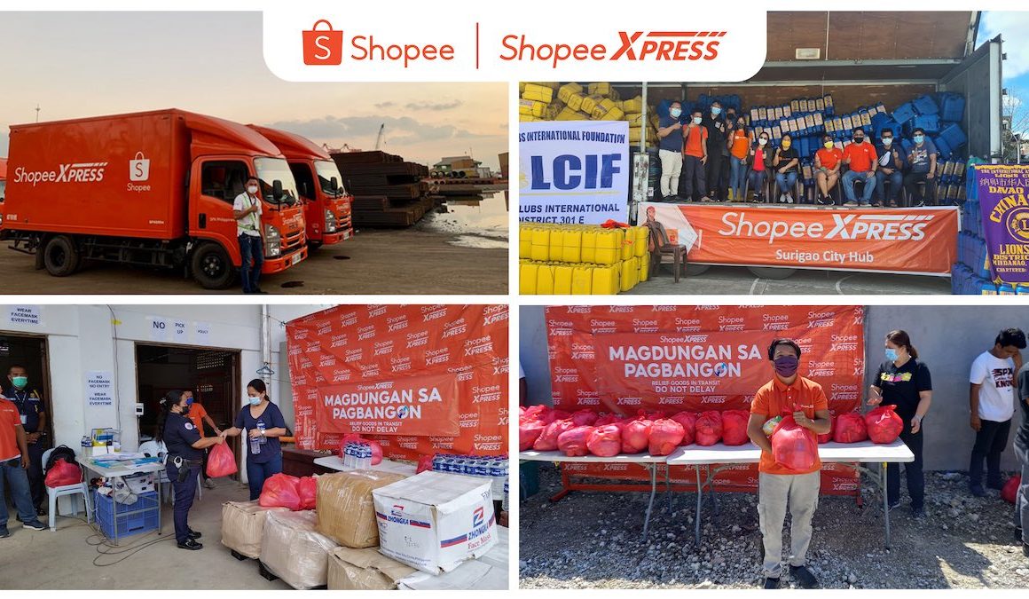 Shopee Mobilizes Shopee Express to Deliver Donations for Typhoon Odette Victims