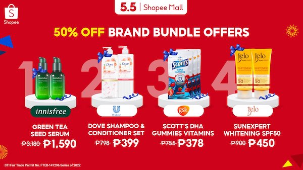 Shop For Your Favorite Brands At The Shopee 5.5 Brands Festival!