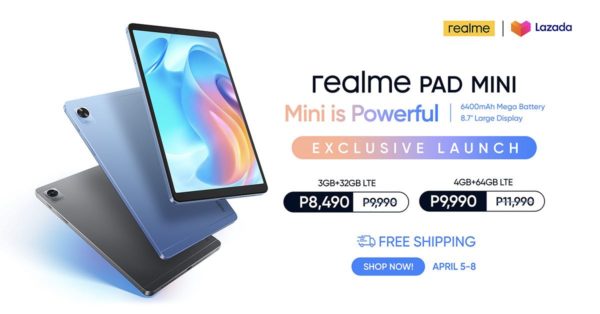 Get the realme Pad Mini At P2,000 OFF From April 5-8!