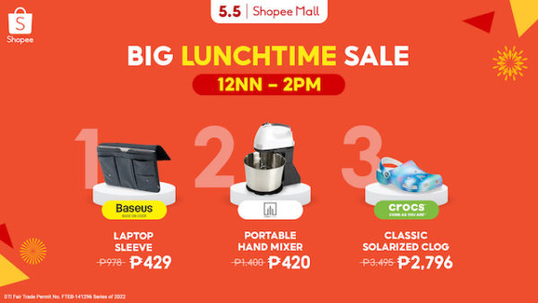 Shopee 5.5 Brands Festival:  Enjoy up to 50% off Brand Bundle Deals, Shipping Discount Vouchers, 10% OFF Vouchers And More!