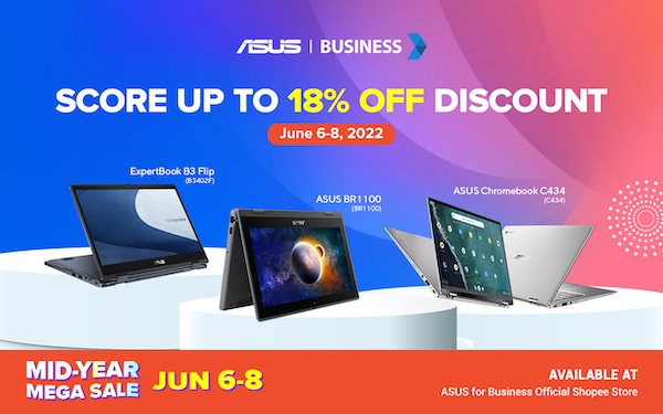 From June 6 to 8, ASUS and ROG Fans Can Enjoy As Much As 18% Discount On Lazada and Shopee!