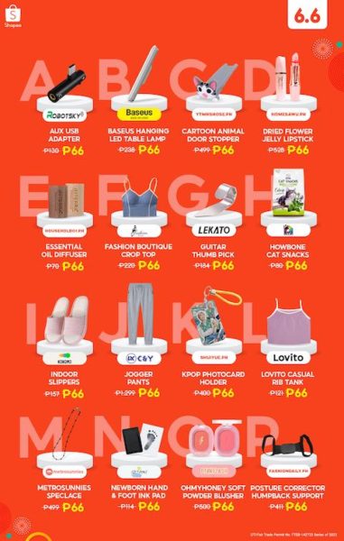 Check Out These ₱66 Deals This Coming Shopee 6.6 Mid-Year Sale!
