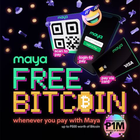FREE Bitcoin On Your Crypto Wallet When You Pay With Maya