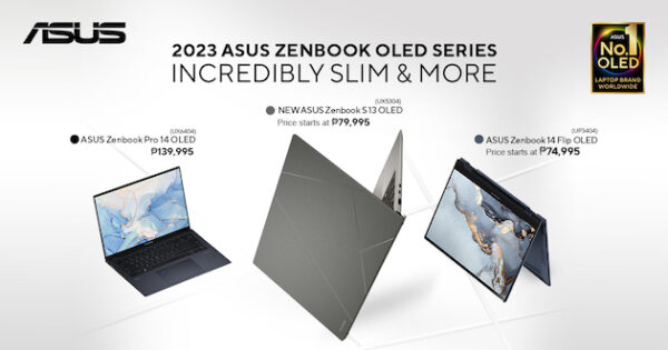 ASUS Launches Three #IncrediblySlim And Eco-Friendly Zenbook OLED Laptops