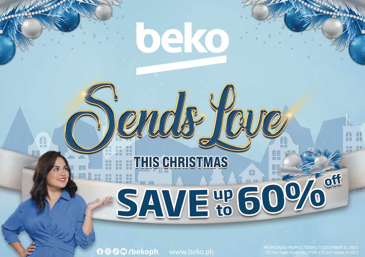 Huge Savings Up To 60% OFF With Beko Sends Love Promo This Oct. 1-Dec. 31!