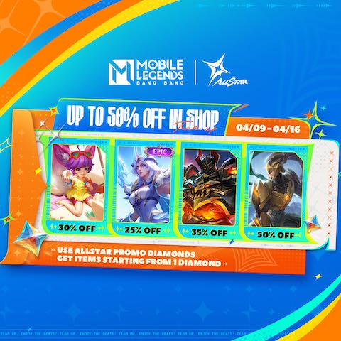 Feel like an ALLSTAR, Get Skins, Items and More In Mobile Legends Bang Bang!