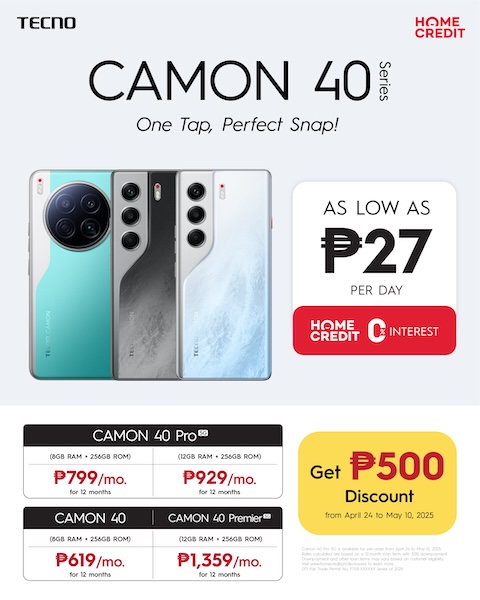 TECNO Debuts CAMON 40 Series with Star Power from Sarah Geronimo