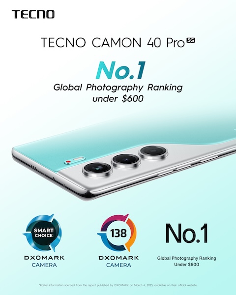 TECNO Debuts CAMON 40 Series with Star Power from Sarah Geronimo