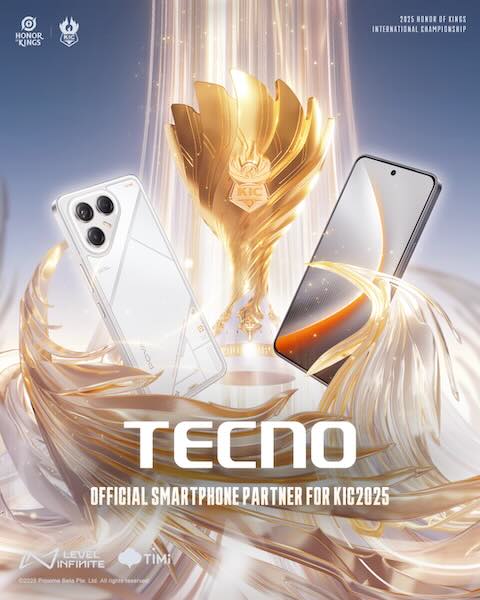 TECNO POVA 7 Ultra 5G Named Official Gaming Phone of the 2025 Honor of Kings International Championship