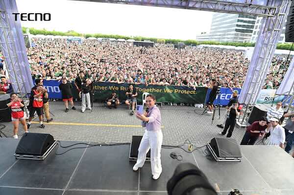 TECNO CAMON 50 Series Powers Through Earth Day Run Manila with Star Ambassador Sarah Geronimo