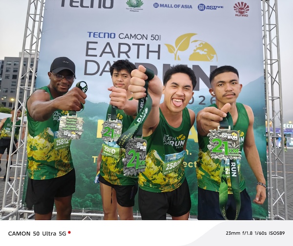 TECNO CAMON 50 Series Powers Through Earth Day Run Manila with Star Ambassador Sarah Geronimo