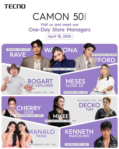 TECNO CAMON 50 Series Launch Sparks Nationwide Store Frenzy, Boosted by Celebrity KOL Store Takeovers