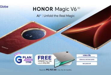 HONOR Magic V6 available with Globe Postpaid Plans in the Philippines