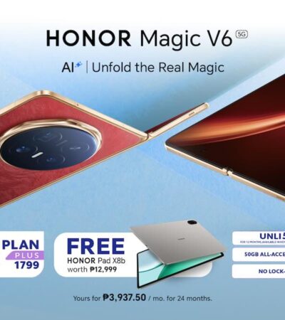 HONOR Magic V6 available with Globe Postpaid Plans in the Philippines