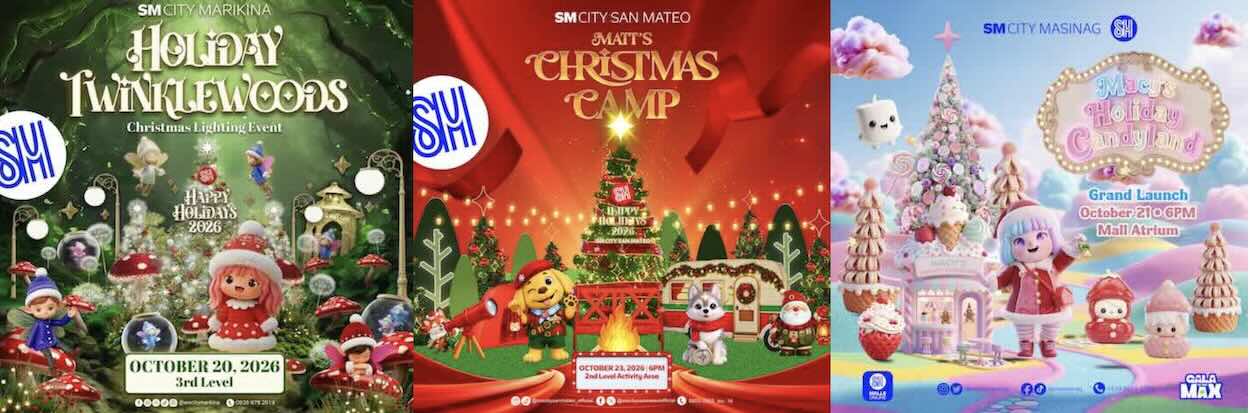 Super Magical Christmas at SM City Marikina, Masinag, and San Mateo